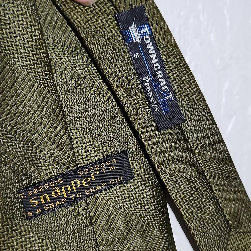 Boys TOWN CRAFT Olive Snap onDress Tie